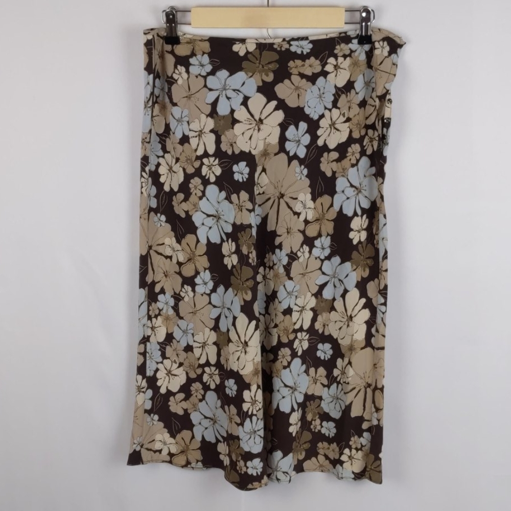 J. Crew 100% Silk Floral Classic Skirt